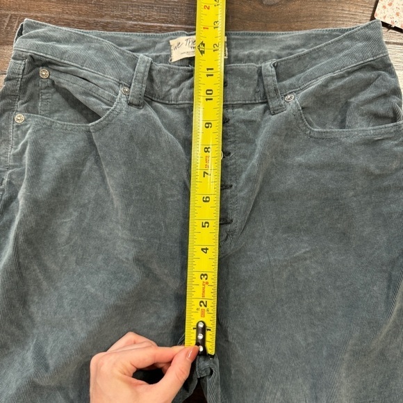 Free People Sun Chaser Corduroy Skinny‎ Morning Waves Pant Size 30 Women - Picture 11 of 12